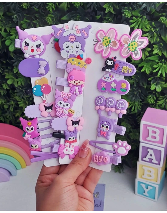 Kuromi Klips Set Toka