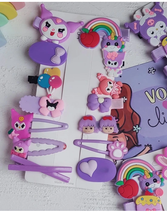 Kuromi Klips Set Toka