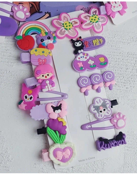 Kuromi Klips Set Toka