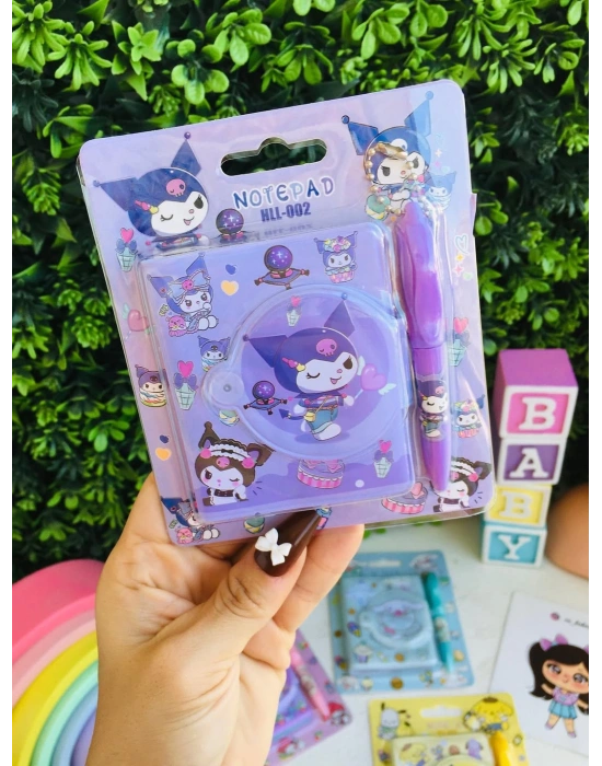 Kuromi Mini Boy Kalemli Not Defteri