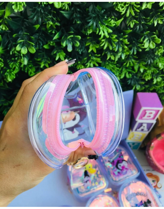 Kuromi Parlak Fermuarlı Sulu Anahtarlık Cüzdan