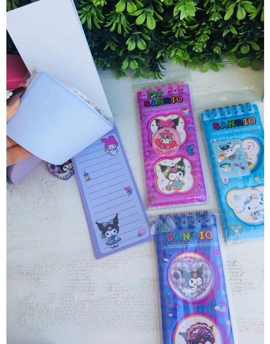 Kuromi Stickerlı Not Defteri