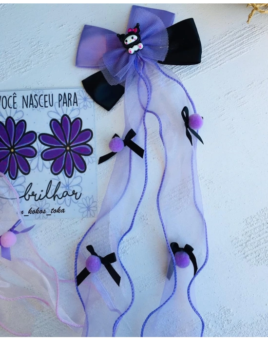 Kuromi Uzun Kuyruklu sarkıtlı Fiyonk Toka