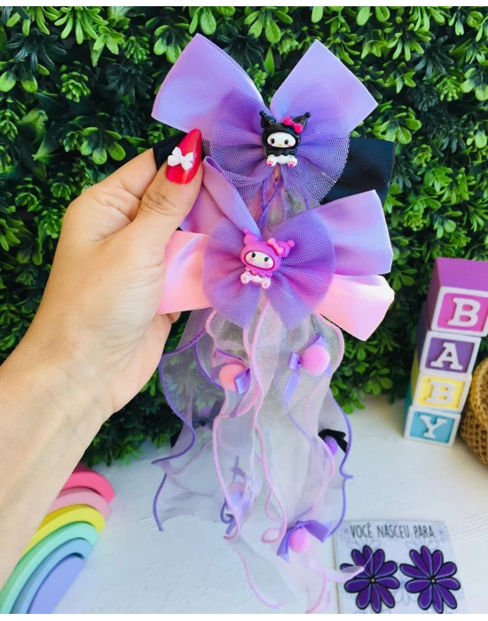 Kuromi Uzun Kuyruklu sarkıtlı Fiyonk Toka