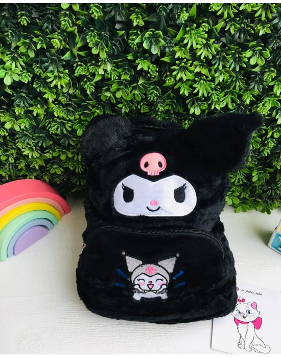 Kuromi Ve Hello Kitty Peluş Sırt Çantası