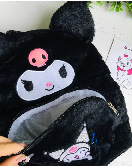 Kuromi Ve Hello Kitty Peluş Sırt Çantası