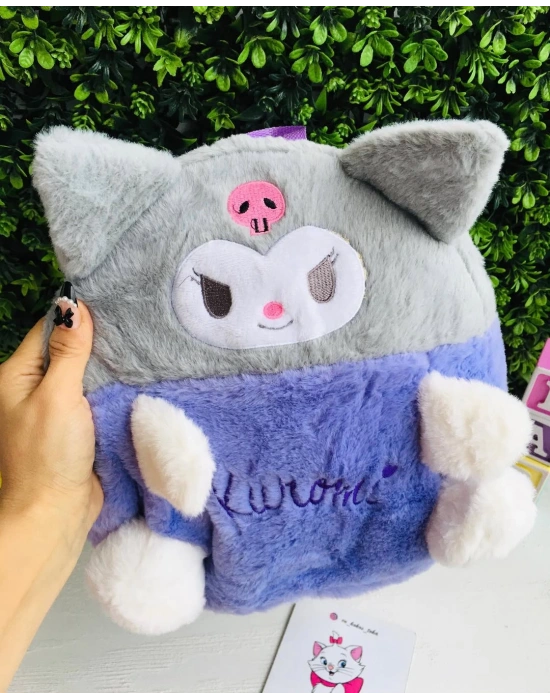 Kuromi Ve Hello Kitty Peluş Sırt Çantası