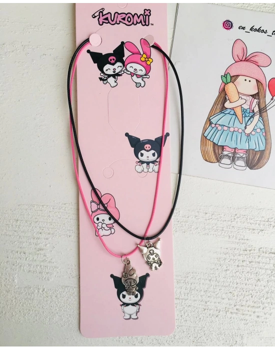 Kuromi Ve My Melody Kolye