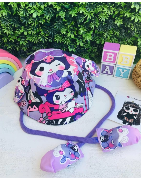 Kuromi Ve My Melody Sesli Zıplayan Kulaklı Şapkalar