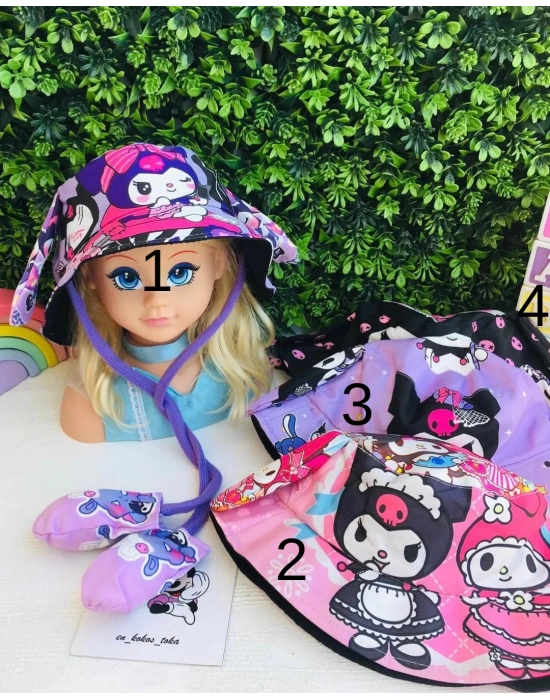 Kuromi Ve My Melody Sesli Zıplayan Kulaklı Şapkalar