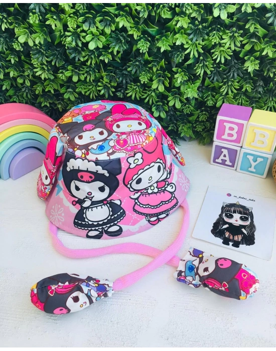 Kuromi Ve My Melody Sesli Zıplayan Kulaklı Şapkalar