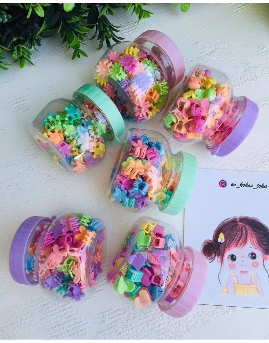 Kutulu 50 Adet Mini Mandal Toka