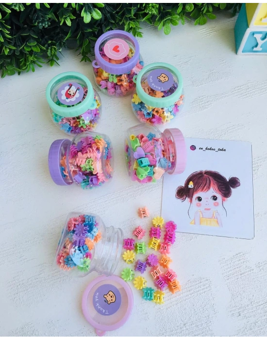 Kutulu 50 Adet Mini Mandal Toka