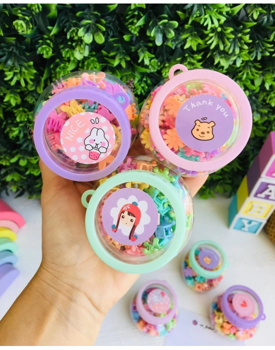 Kutulu 50 Adet Mini Mandal Toka