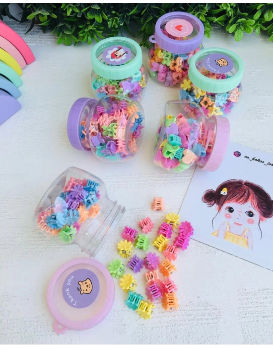 Kutulu 50 Adet Mini Mandal Toka