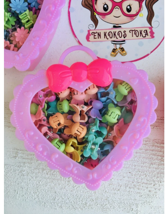 Kutulu 50 Adet Mini Mandal Toka