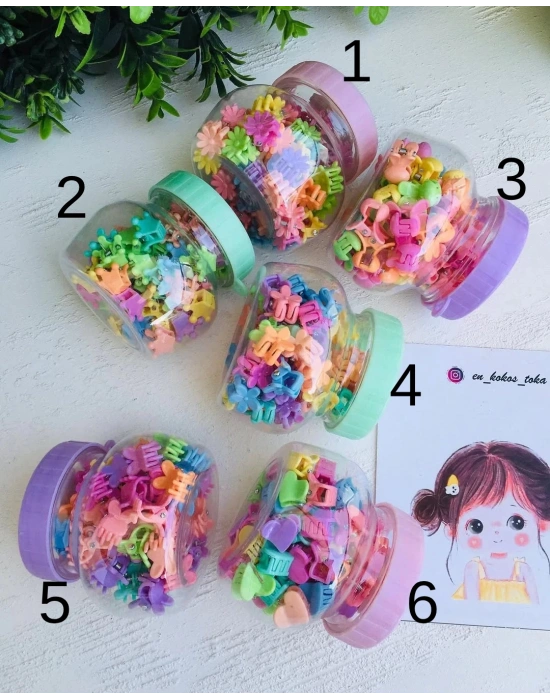 Kutulu 50 Adet Mini Mandal Toka