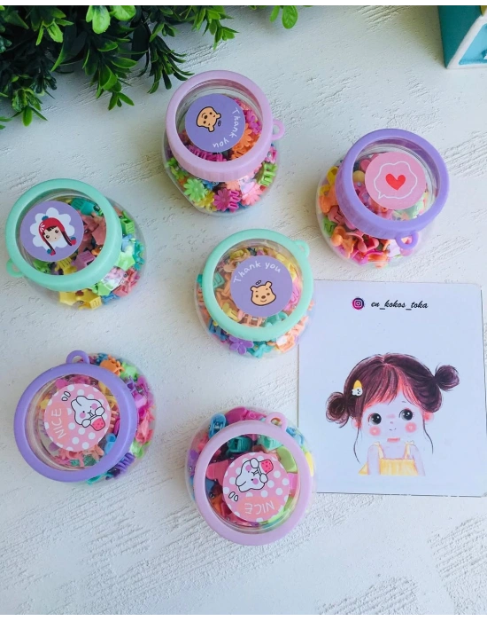 Kutulu 50 Adet Mini Mandal Toka