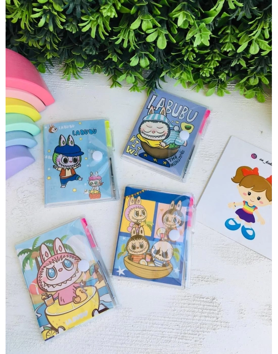 Labubu Mini Boy Kalemli Not Defteri
