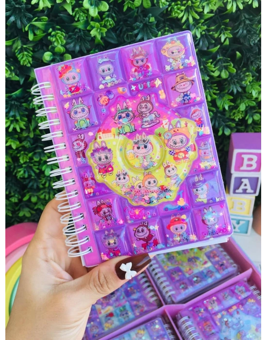 Labubu Orta Boy Sulu Sticker’lı Not Defteri