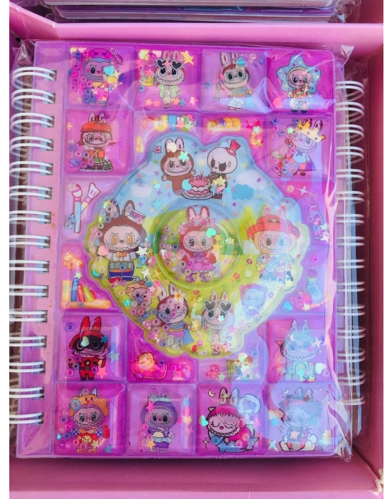 Labubu Orta Boy Sulu Sticker’lı Not Defteri