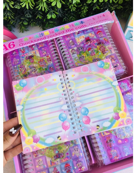 Labubu Orta Boy Sulu Sticker’lı Not Defteri