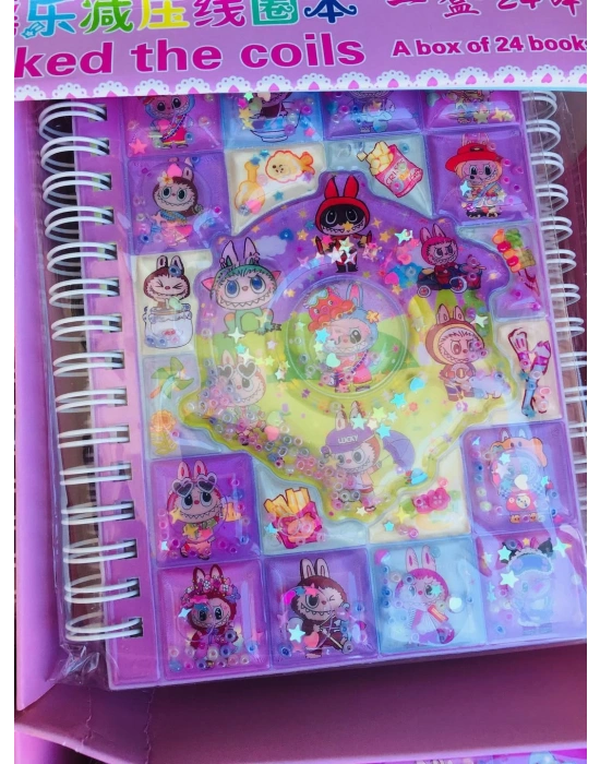 Labubu Orta Boy Sulu Sticker’lı Not Defteri