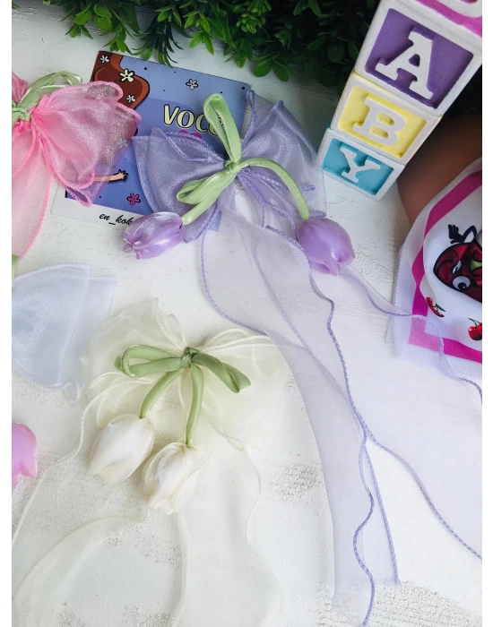 Lale Detaylı Fiyonk Toka