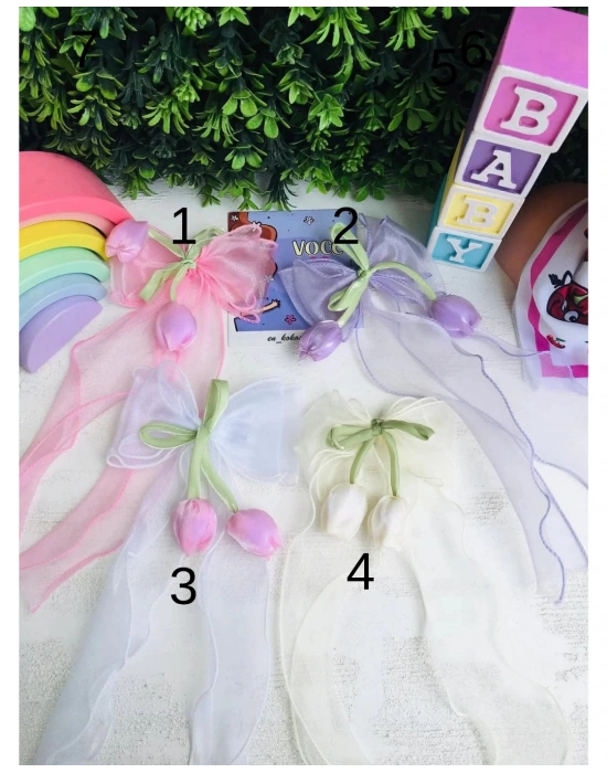 Lale Detaylı Fiyonk Toka