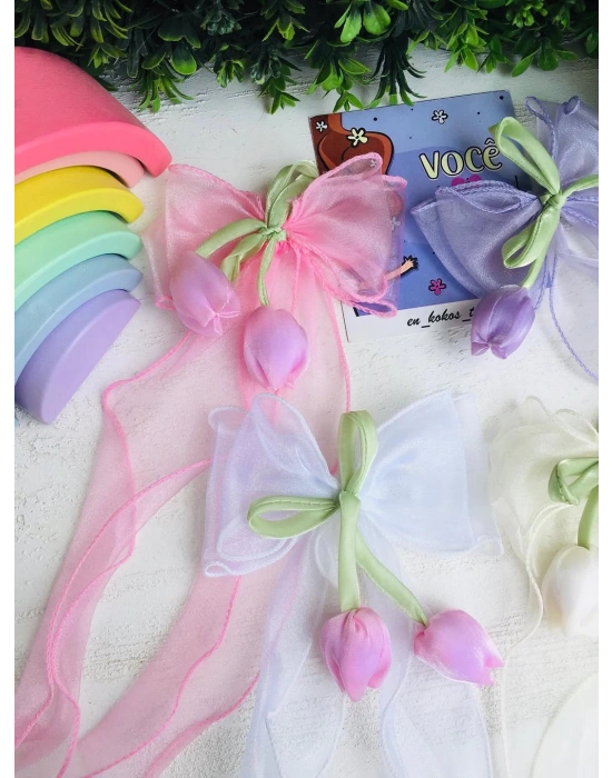 Lale Detaylı Fiyonk Toka