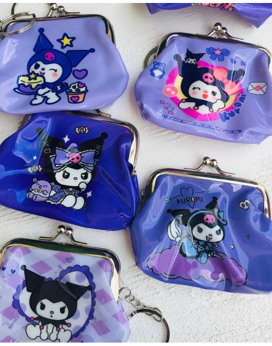 Metal Kulplu Kuromi Bozuk Para Cüzdanı