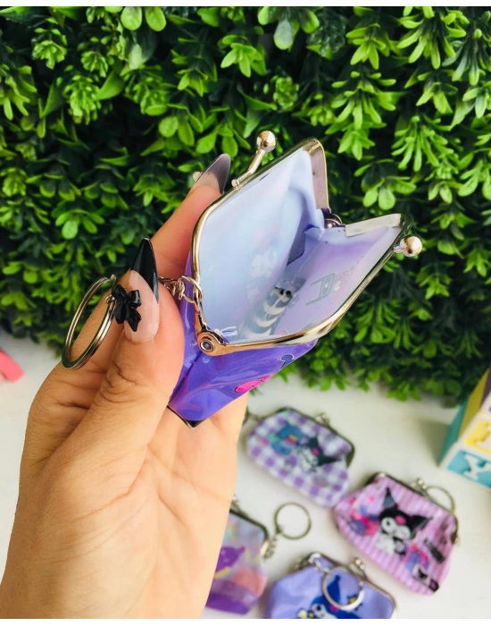 Metal Kulplu Kuromi Bozuk Para Cüzdanı