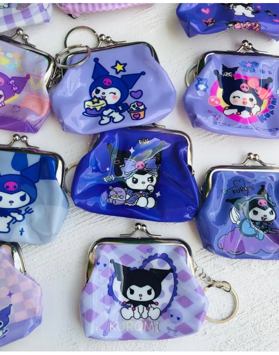 Metal Kulplu Kuromi Bozuk Para Cüzdanı