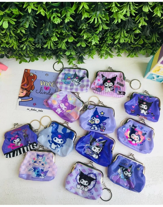 Metal Kulplu Kuromi Bozuk Para Cüzdanı