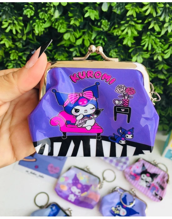 Metal Kulplu Kuromi Bozuk Para Cüzdanı