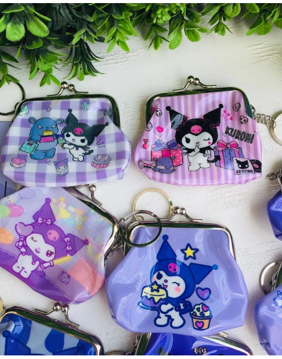 Metal Kulplu Kuromi Bozuk Para Cüzdanı