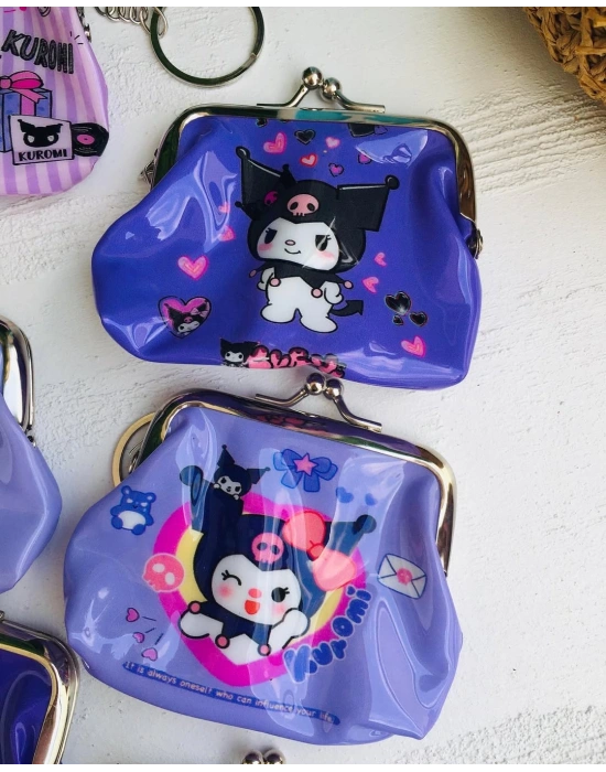 Metal Kulplu Kuromi Bozuk Para Cüzdanı