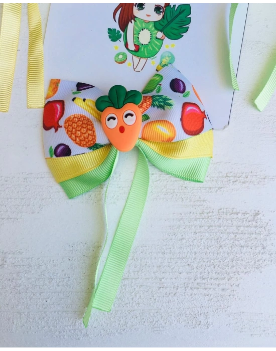 Meyve Desenli Fiyonk Toka