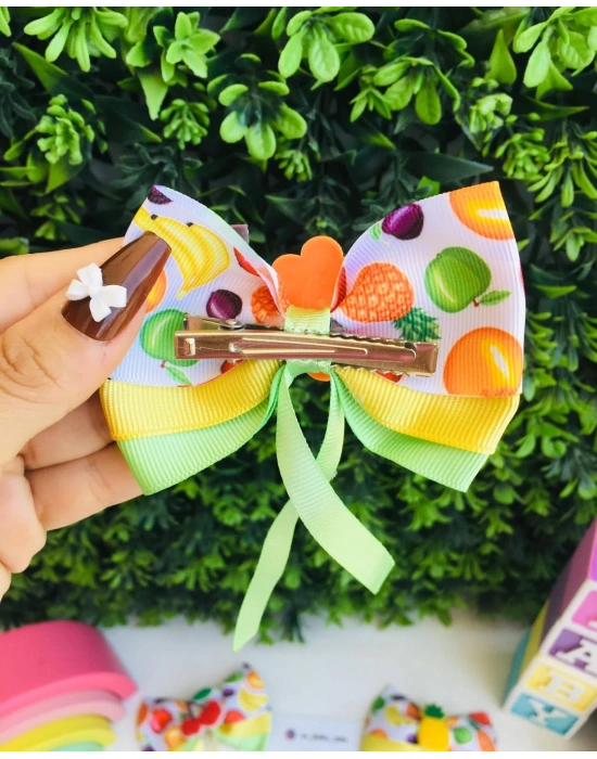 Meyve Desenli Fiyonk Toka