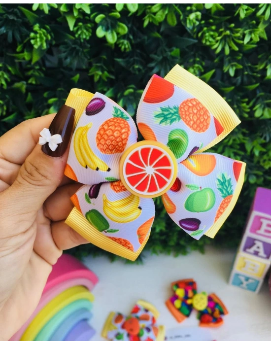 Meyve Desenli Fiyonk Toka