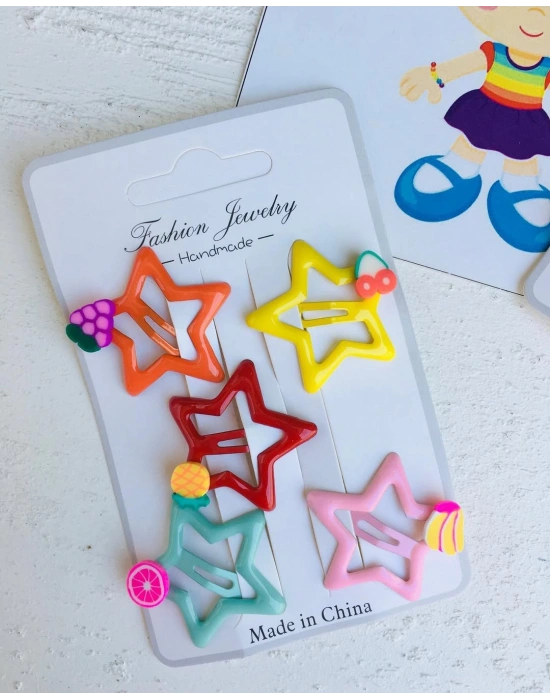 Meyveli 5li Çıtçıt Toka SEti