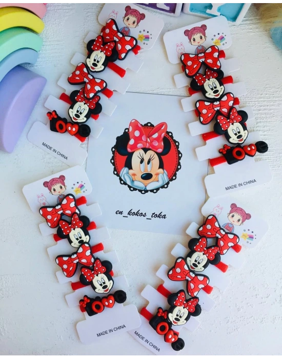 Micki Desenli 5li Havlu Lastik Toka