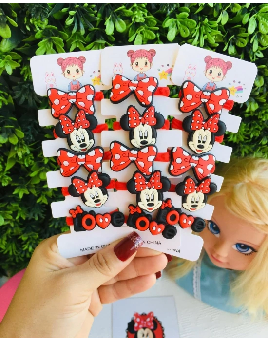 Micki Desenli 5li Havlu Lastik Toka