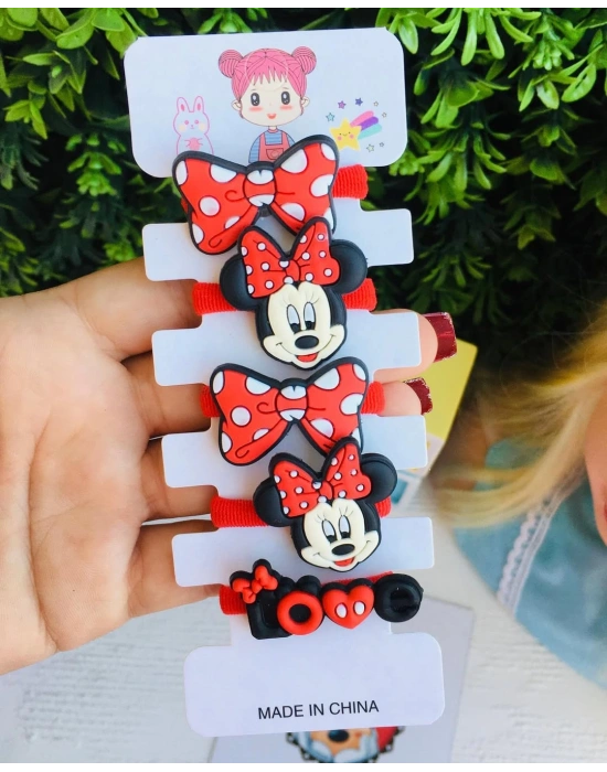 Micki Desenli 5li Havlu Lastik Toka