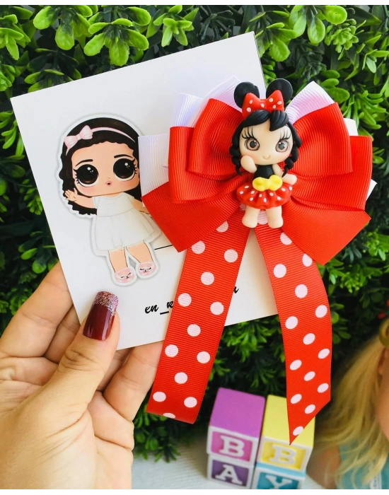 Miki Bebekli Tatlı Fiyonk Klips Toka