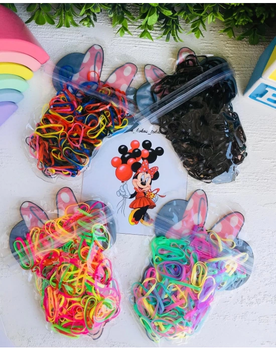 Miki Çantalı Cimcime Lastik Toka