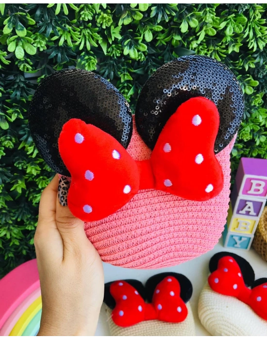 Mini Mouse Hasır Çanta