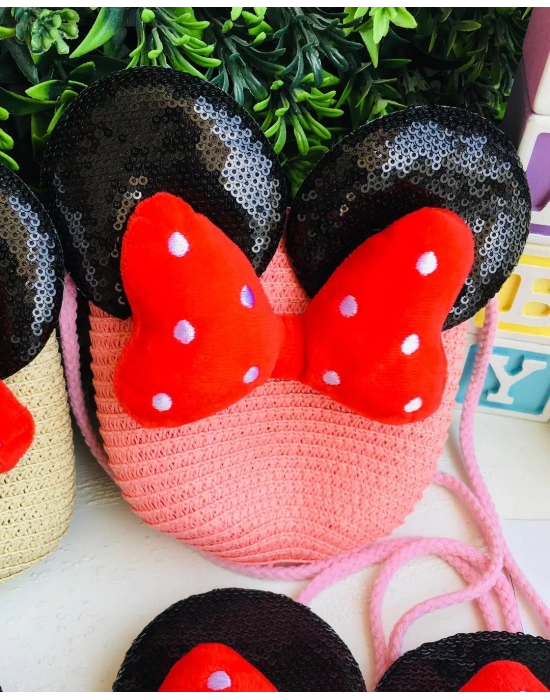 Mini Mouse Hasır Çanta