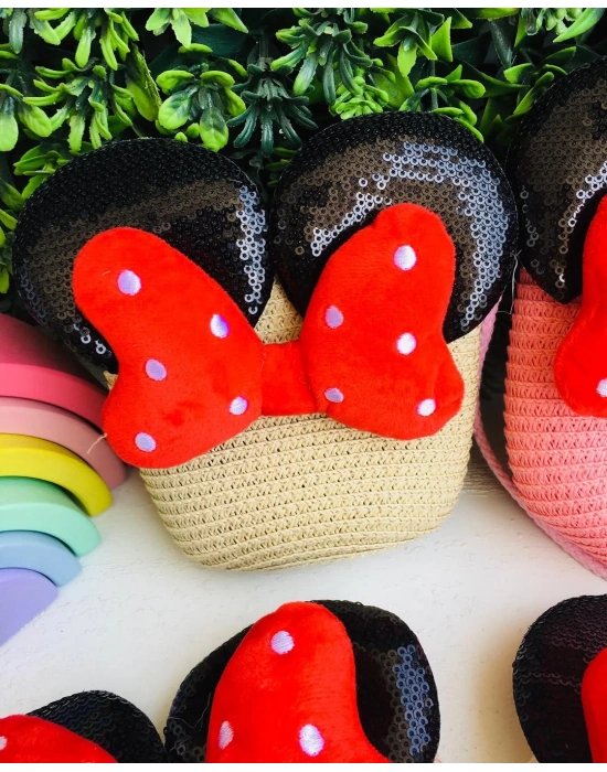 Mini Mouse Hasır Çanta