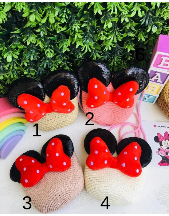 Mini Mouse Hasır Çanta